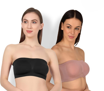 Maitri Pack of 2 Women's Tube Bra Women Everyday Non Padded Bra(Multicolor)