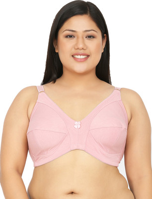 Da Intimo Plus Size Women Full Coverage Non Padded Bra(Pink)
