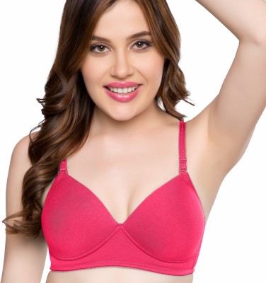 Trylo BAE Women Full Coverage Lightly Padded Bra(Pink)