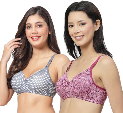 Shyam Sons FLAIR Women Full Coverage Lightly Padded Bra(Grey, Grey)