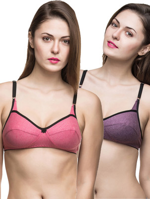 Docare 5Star Women Everyday Non Padded Bra(Pink, Purple)