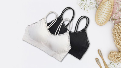 Lugo Imported 20.02 Women Everyday Lightly Padded Bra(Black, White)