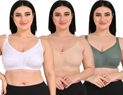 Brazoh Women Full Coverage Non Padded Bra(Multicolor)
