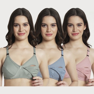 jmv Women Bra Women Everyday Lightly Padded Bra(Multicolor)