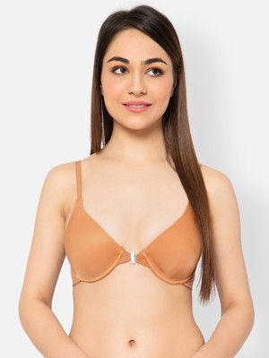 Clovia Women Plunge Lightly Padded Bra(Beige)
