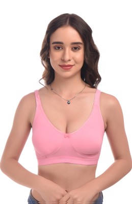 ELINA Women Minimizer Non Padded Bra(Pink)