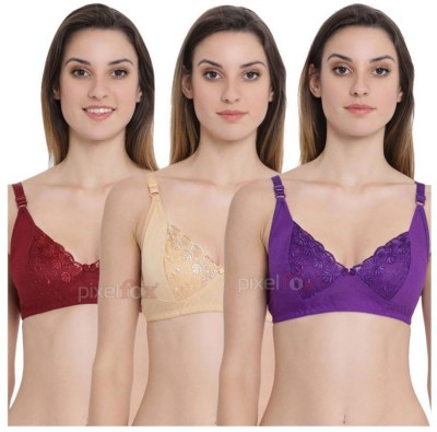 KIRAN ENTERPRISES Women T-Shirt Non Padded Bra(Multicolor)