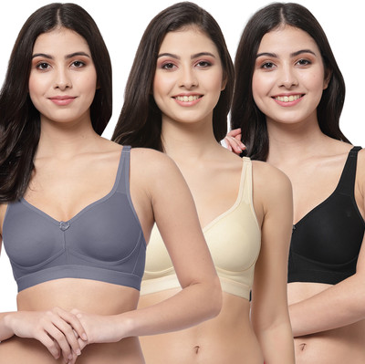 COLLEGE GIRL CG1215 Women Minimizer Lightly Padded Bra(Grey, Beige, Black)