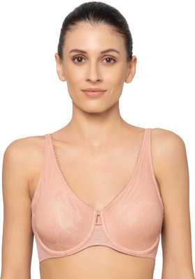 Triumph International Wild Rose Sensation W01 Women Minimizer Non Padded Bra(Brown)