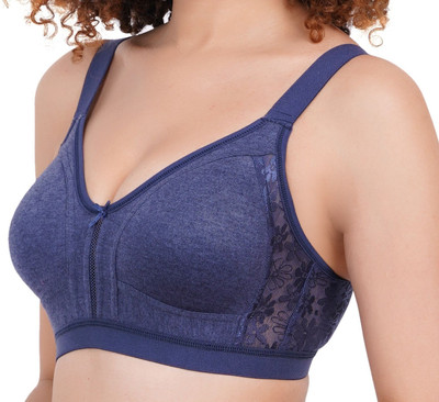 Brabea WOMEN COMFY BRA Women T-Shirt Non Padded Bra(Dark Blue)