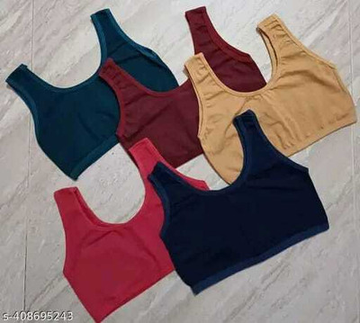 Mishti Fashion Pack 03 Air Bra Women Sports Non Padded Bra(Multicolor)