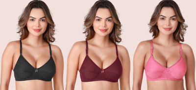 Dresspool Women Seamed padded Bra Women Full Coverage Heavily Padded Bra(Multicolor)