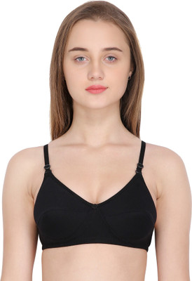 HouseOfCommon Women Push-up Heavily Padded Bra(Black)