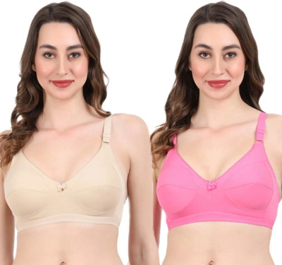 FLOMI alina Women Full Coverage Non Padded Bra(Multicolor)