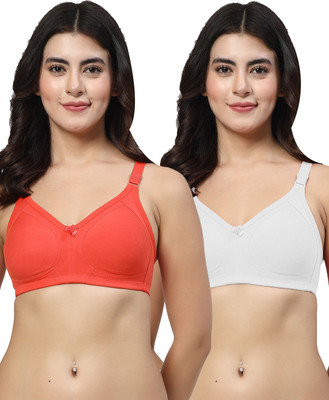 LILY iranos Women Minimizer Non Padded Bra(Red, White)