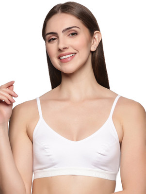 Teens Lifestyle Women Sports Non Padded Bra(Beige, White)
