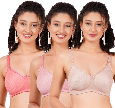 FigureFit MistyMouldMino Women Everyday Non Padded Bra(Pink)