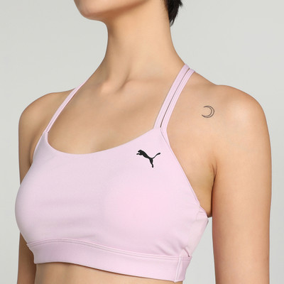 PUMA 4KEEPS ULTRABARE STRAPPY BRA Women Sports Lightly Padded Bra(Purple)