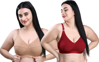 INKleider NON PADDED WIRELESS FULL COVER BRA Women Everyday Non Padded Bra(Maroon)