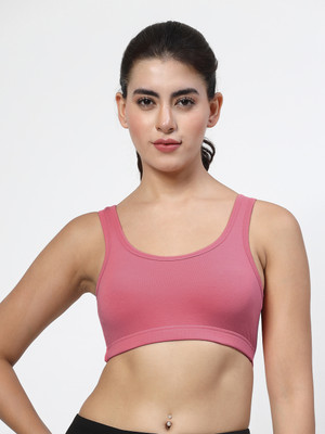 LILY StropsYttak Double Layered Women Sports Non Padded Bra(Maroon)