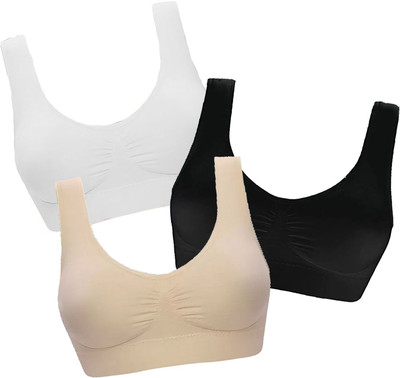 JENIENTERPRISE Women Sports Non Padded Bra(Multicolor)