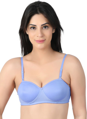 Women Vibes bra for women lightly padded full coverage innerwear for girls shop now Women T-Shirt Lightly Padded Bra(Blue)