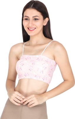 ICONIC DEEVA A-BRLT-PNK Women Cami Bra Lightly Padded Bra(White)