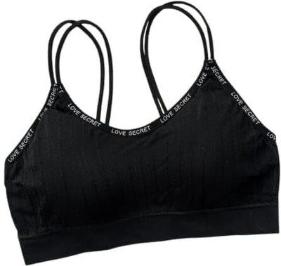 SQU COLLECTION Women T-Shirt Lightly Padded Bra(Black, Orange, Brown, White)