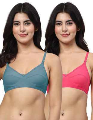 LILY anpas Women Everyday Non Padded Bra(Blue, Pink)