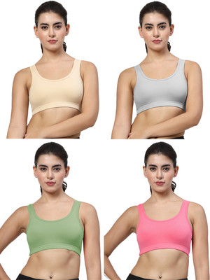 LILY stropsyttak Women Sports Non Padded Bra(Beige, Grey, Red, Green)