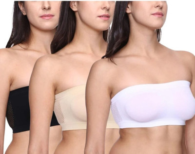 Vanila V49TB Women Bandeau/Tube Non Padded Bra(Beige, Black, White)