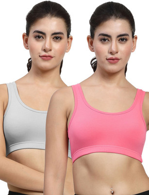 LILY stropsyttakMino Women Sports Non Padded Bra(Pink, Grey)