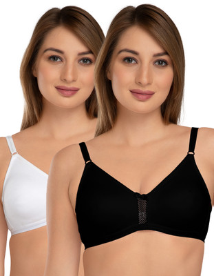DAISY DEE Women Full Coverage Lightly Padded Bra(Black, White)