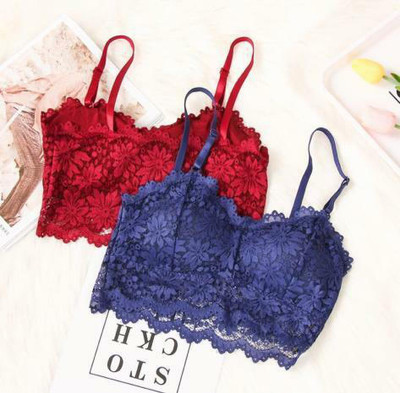 VS Beauti 529 NET BRA Women Everyday Lightly Padded Bra(Maroon, Dark Blue)