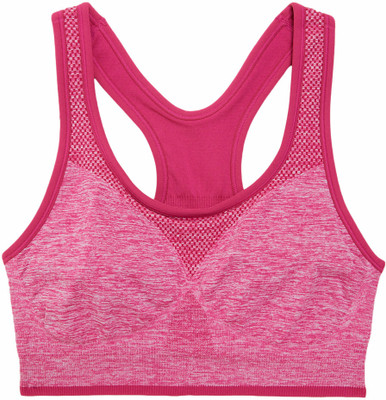 MARKS & SPENCER Reversible Seamless Medium Support Sports Bra Women Everyday Non Padded Bra(Purple)