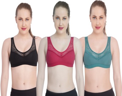 EMPISTO Laicy Women Sports Non Padded Bra(Multicolor)