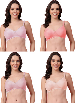Shyam Sons FLAIR Feminaa Women T-Shirt Non Padded Bra(Pink, Pink, Purple, Orange)