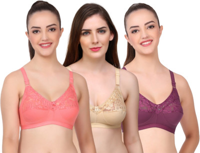 Layeba Deepika Women Full Coverage Non Padded Bra(Multicolor)