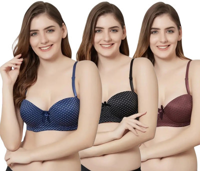 girliya lane Women Push-up Heavily Padded Bra(Multicolor)