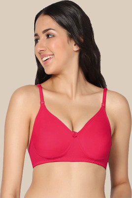 Eden EDEN01MAGENTA Women T-Shirt Non Padded Bra(Red)
