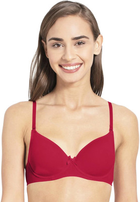 JOCKEY Women T-Shirt Heavily Padded Bra(Red)