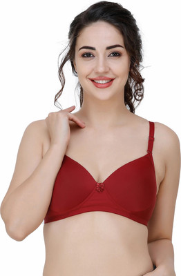 COLLEGE GIRL CGPAD1206 Women Everyday Lightly Padded Bra(Maroon)