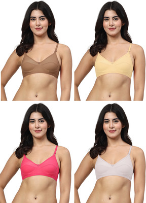 LILY anpas Women Everyday Non Padded Bra(Beige, Beige, Pink, White)