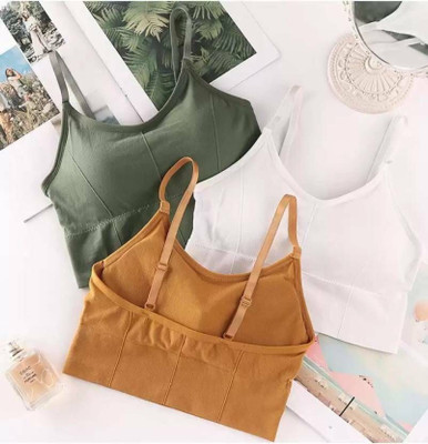 MAHEK CREATIVE Women Sports Lightly Padded Bra(Multicolor)