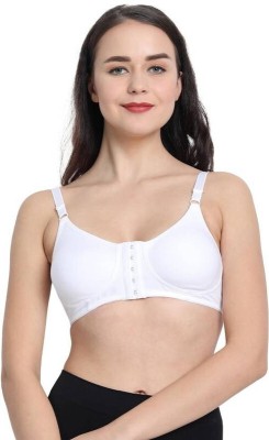 CHOCHATH Women Maternity/Nursing Non Padded Bra(White)