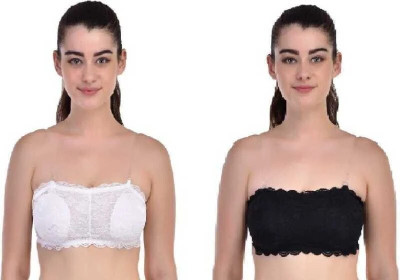 AARAA Beauty 521 Women Bralette Lightly Padded Bra(Black, White)