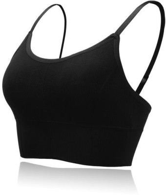 JORGOVIE NA Women Everyday Lightly Padded Bra(Black)