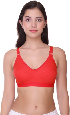 pooja ragenee Comfortable Bra Women T-Shirt Non Padded Bra(Orange)