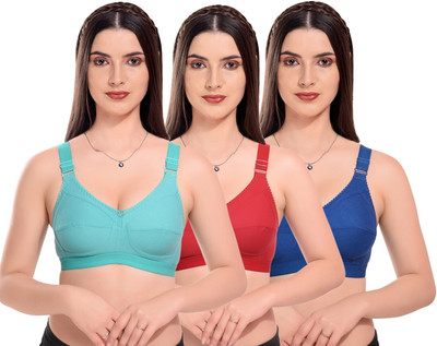 Winsure Women Full Coverage Non Padded Bra(Multicolor)