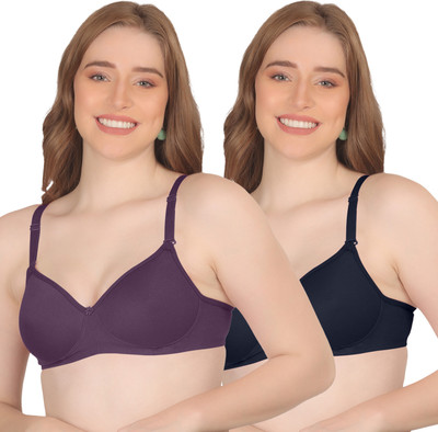 POOJA RAGENEE LIGHTLY PADDED BRA Women Full Coverage Lightly Padded Bra(Multicolor)